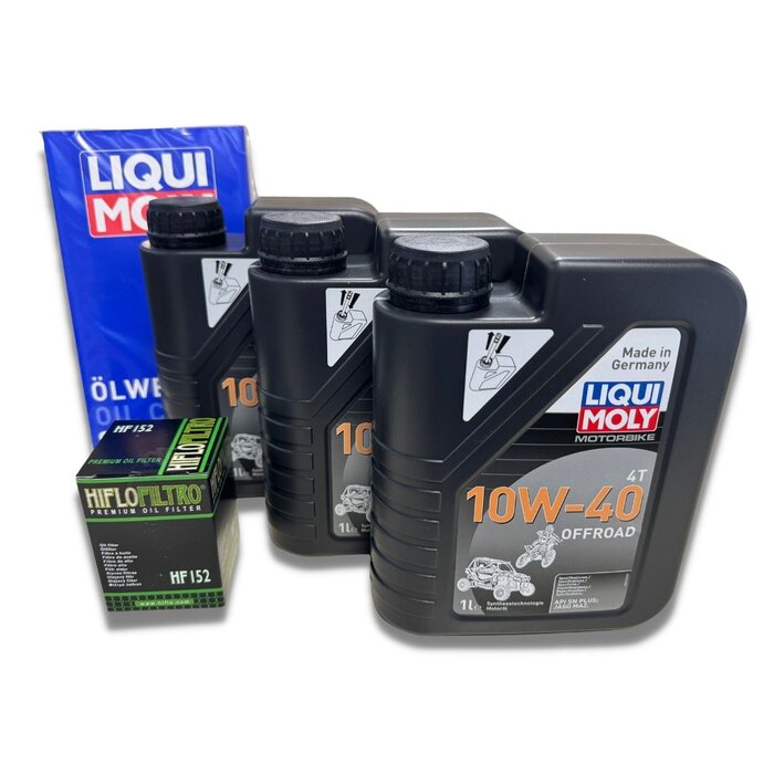 Liqui Moly kleines Wartungsset - 3 Liter 10W-40 + Ölfilter HF152 für Odes Marder Pathcross 680 800 850 1000