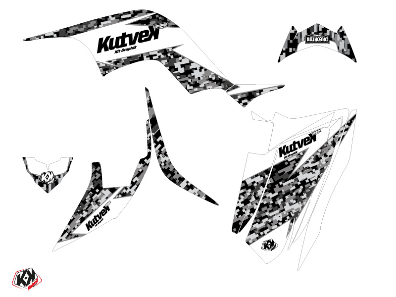 Kutvek Dekorsatz Predator Kit für Yamaha YFM 90