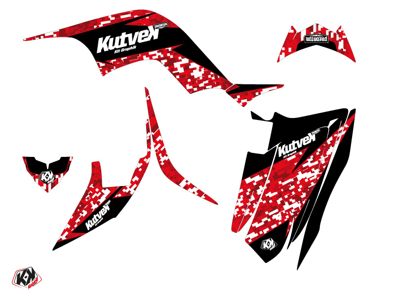 Kutvek Dekorsatz Predator Kit für Yamaha YFM 90