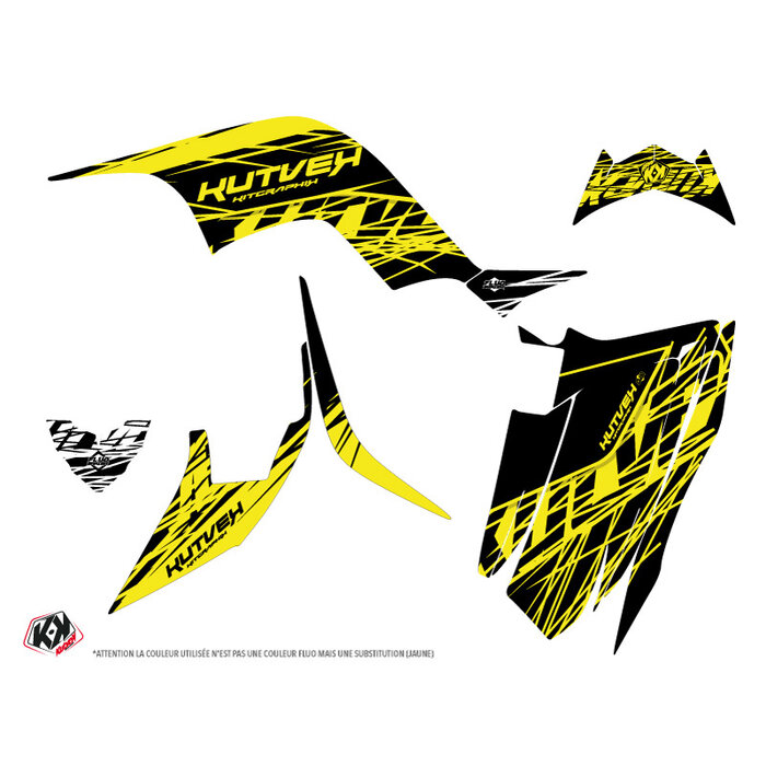 Kutvek Dekorsatz Eraser Kit für Yamaha YFM 90