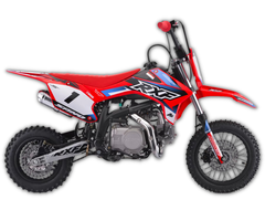 Apollino RXF Dirtbike Rookie 110cc Halbautomatik 10“ 12“ Bereifung