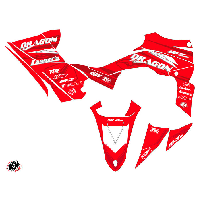 Kutvek Dekorsatz Replica Dragòn Grafik Kit für Yamaha YFZ450R