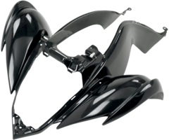 Maier Plastics Replacement Plastic Front Fender Yamaha YFM 700 R Bj. 06-13 schwarz