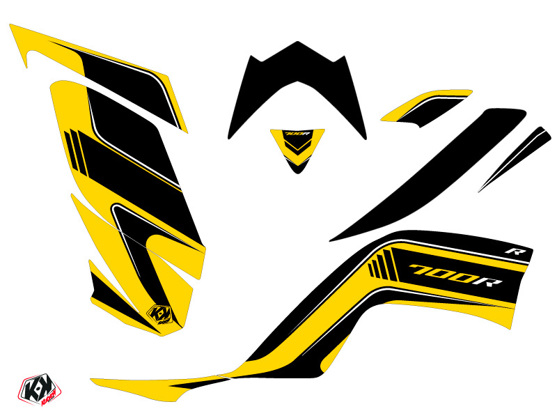 Kutvek Dekorsatz Replica Corporate Grafik Kit für Yamaha YFM700R Raptor