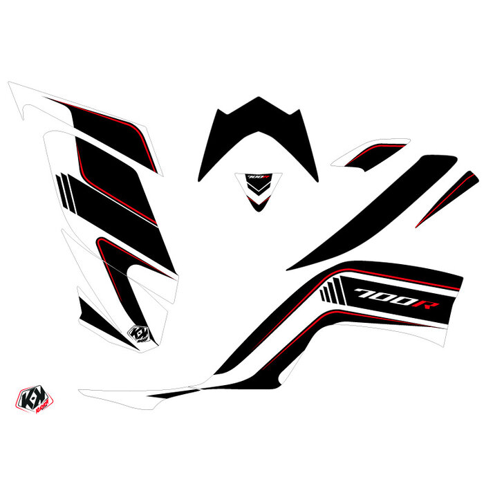 Kutvek Dekorsatz Replica Corporate Grafik Kit für Yamaha YFM700R Raptor
