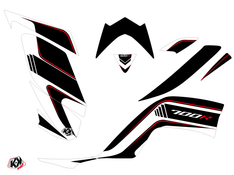 Kutvek Dekorsatz Replica Corporate Grafik Kit für Yamaha YFM700R Raptor