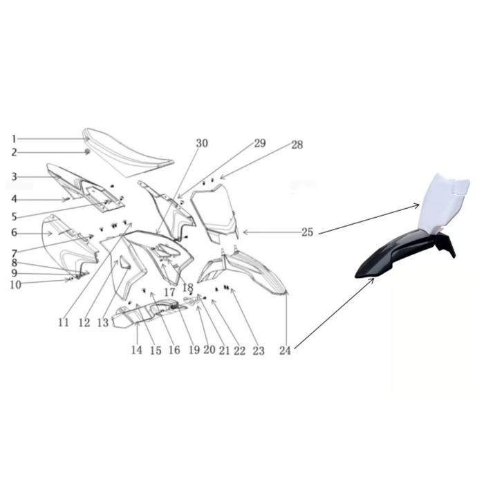 Apollino Ersatzteile Rocket 1300 Watt Zubehör