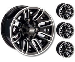 Moose Utility Felgensatz 112X Wheels - Black 12 Zoll