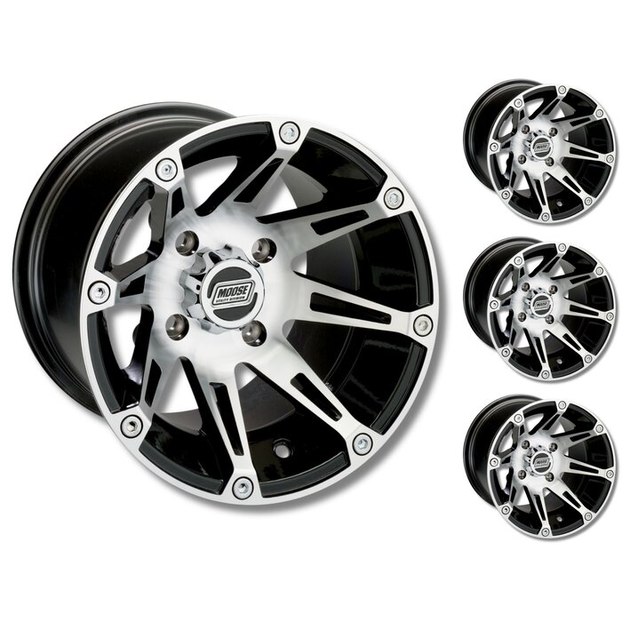Moose Utility Alufelgen Set 387X Machined für Can Am Maverick