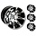 Felgensatz 387X Wheels - Machined 14 Zoll