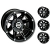 Moose Utility Felgensatz 387X Wheels - Black 14 Zoll