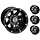 Felgensatz 387X Wheels - Black 12 Zoll