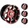 Felgensatz 12 Zoll 387X rot Wheels
