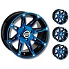 Moose Utility Felgensatz 12 Zoll 387X blau Wheels