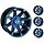 Felgensatz 12 Zoll 387X blau Wheels