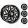 Felgensatz 361X Wheels - schwarz 12 Zoll
