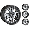Moose Utility Felgensatz 545X Wheels - Machined 14 Zoll