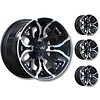 VBW - tires A2 ATV 12" Alufelgen Satz silver/ matt black 12x7 & 12x8