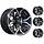 A2 ATV 12" Alufelgen Satz silver/ matt black 12x7 & 12x8