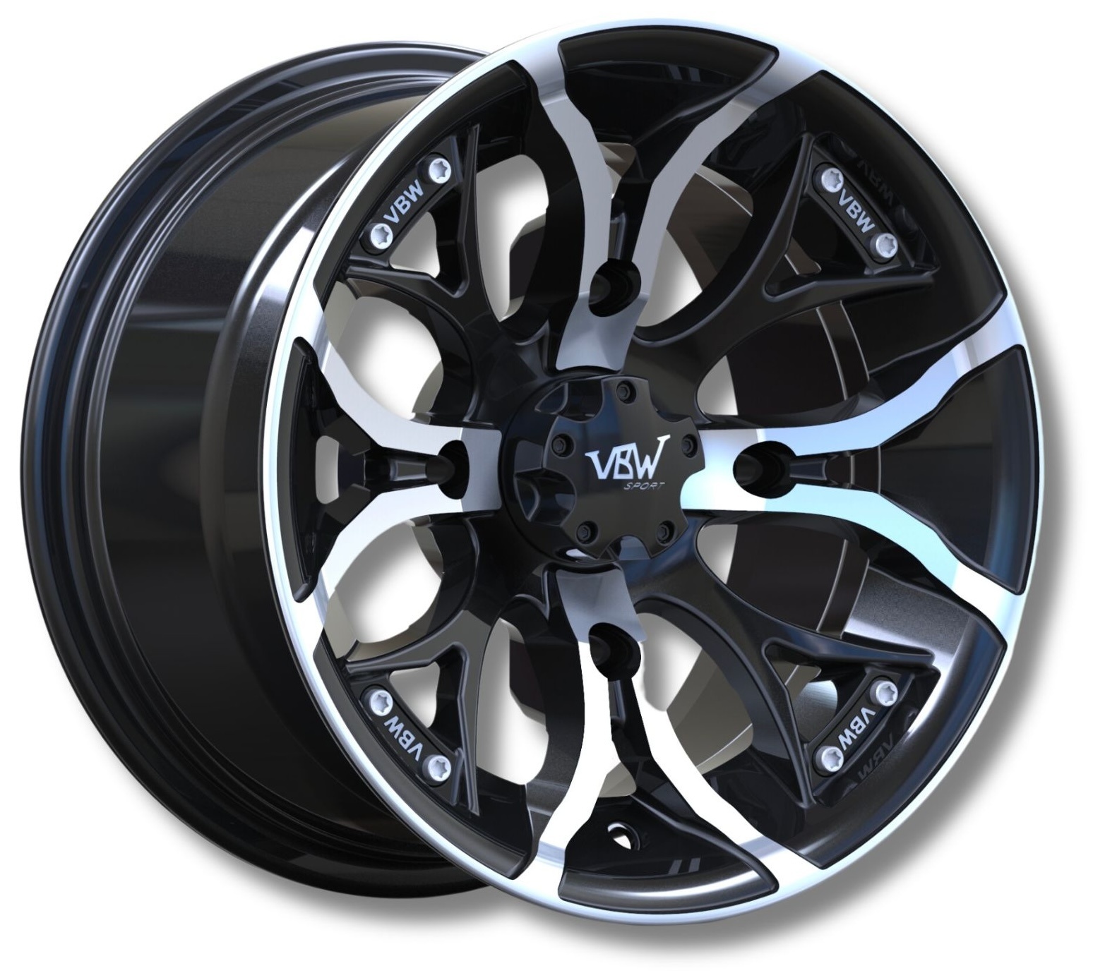 VBW - tires ATV Felge A2 12" Alufelgen silver/ schwarz