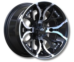 VBW - tires ATV Felge A2 14" Alufelgen silver/ schwarz