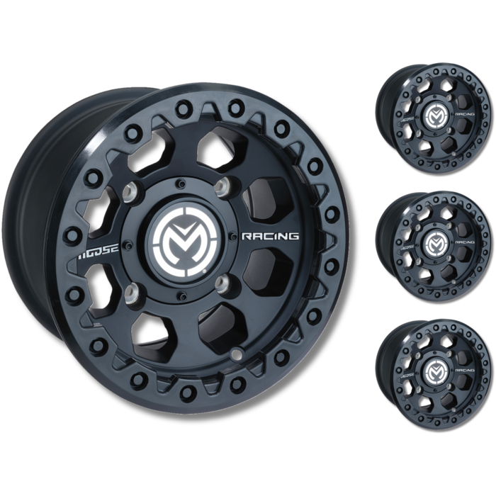 Moose Utility Felgensatz 23X Wheels - schwarz 12 Zoll