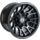 24X ATV Felgen 12" Wheels - schwarz