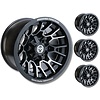 Moose Utility Felgensatz 24X Wheels - schwarz 12 Zoll