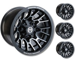 Moose Utility Felgensatz 24X Wheels - schwarz 12 Zoll