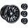 Felgensatz 24X Wheels - schwarz 12 Zoll