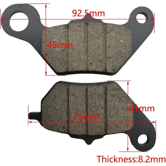 Mikilon Bremsbelege - Bremsklötze für Mikilon Dirtbike 125 / 140 cc hinten