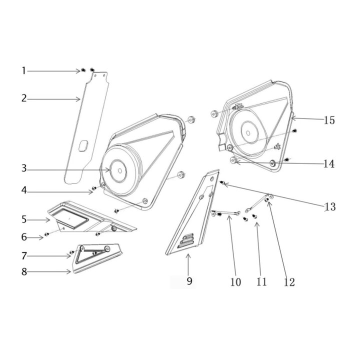 Apollino Ersatzteile Plastikteile Rocket 1000 / 1300 Watt Zubehör