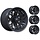 A2 ATV 12" Alufelgen Satz schwarz matt black 12x7 & 12x8