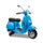 Kinder Elektroroller Piaggio Vespa PX150