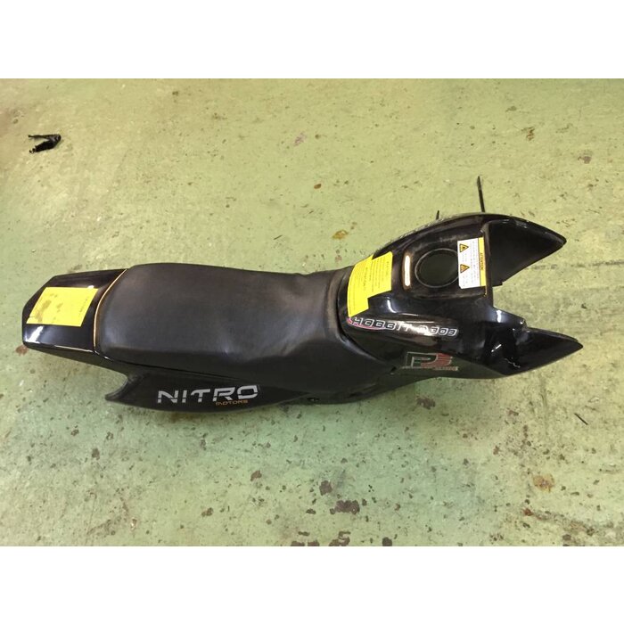 Verkleidungsteil für Hobbit Supermoto Pocketbike schwarz