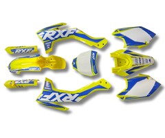 Apollino RXF 125cc Dirtbike Plastiksatz neongelb Design 1