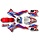 RXF 50 cc  Dirtbike Plastiksatz rot