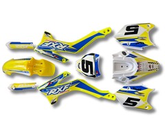 Apollino RXF 50 cc  Dirtbike Plastiksatz neongelb CVM