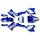 RXF 50 cc  Dirtbike Plastiksatz blau