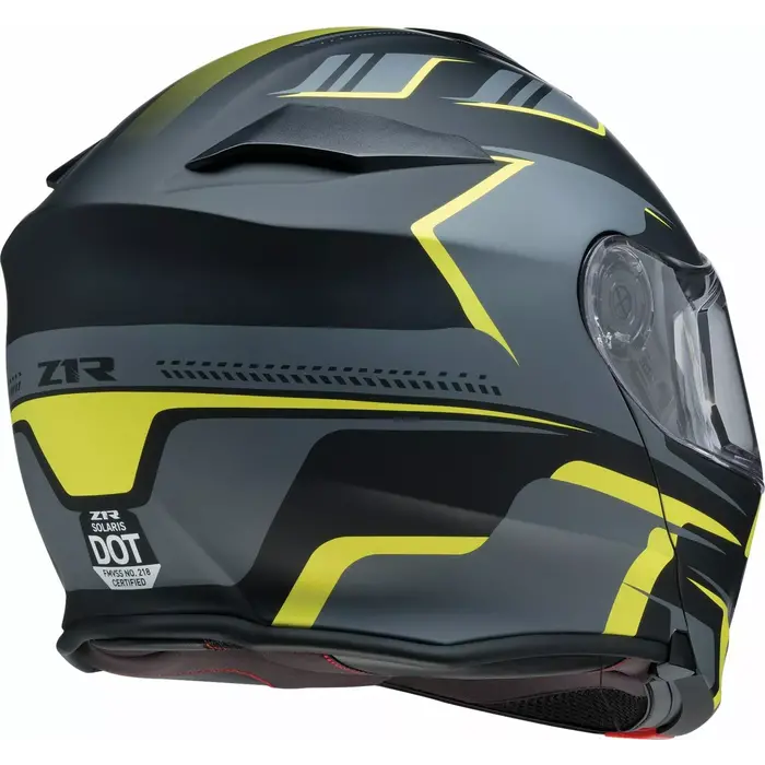 Z1R Solaris 2.0 Slater Modular Helm silber gelb