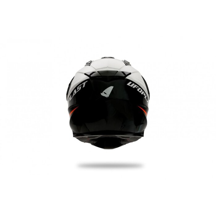 UFO Quad ATV Helm Aries schwarz weiss orange rot