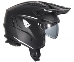 UFO Jet Roller ATV Helm Sheratan - schwarz