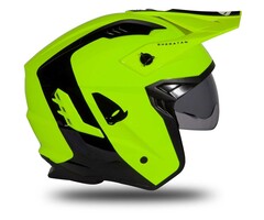 UFO Jet Roller ATV Helm Sheratan - Neon Yellow