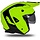 Jet Roller ATV Helm Sheratan - Neon Yellow