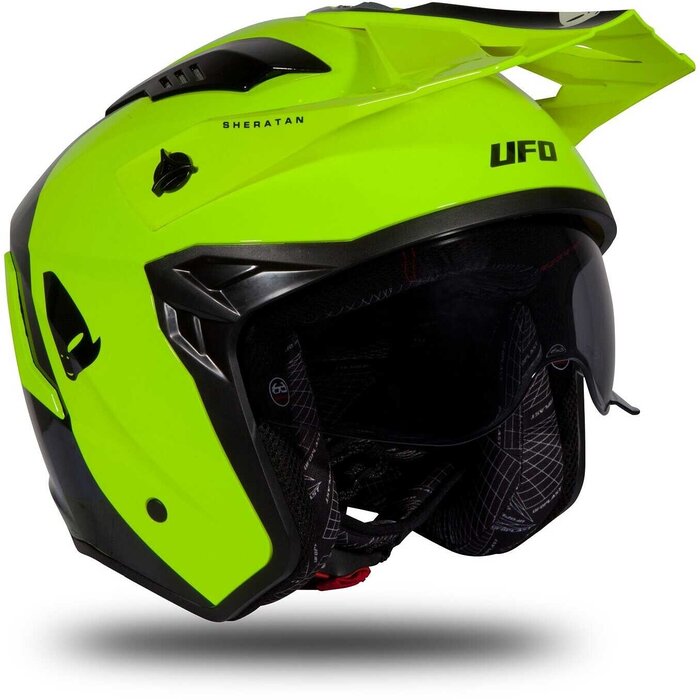 UFO Jet Roller ATV Helm Sheratan - Neon Yellow