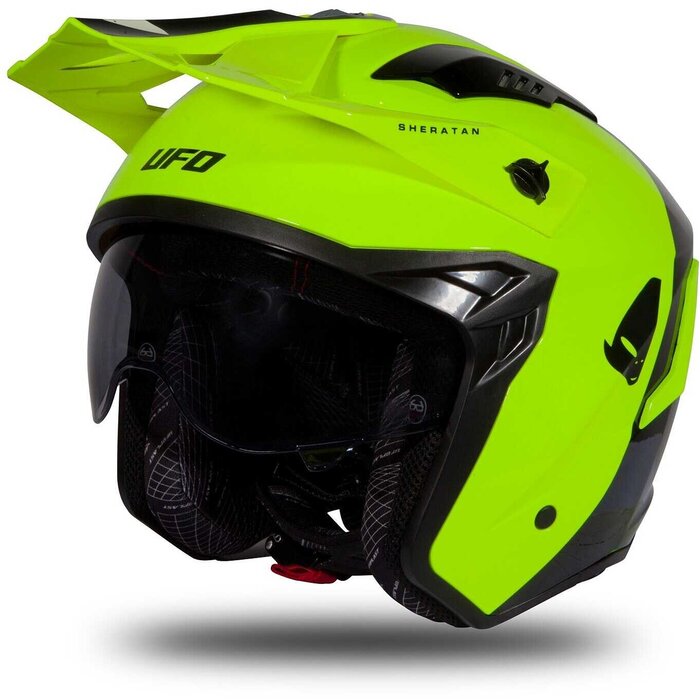 UFO Jet Roller ATV Helm Sheratan - Neon Yellow