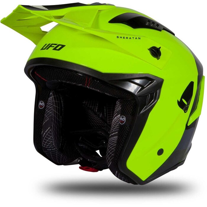 UFO Jet Roller ATV Helm Sheratan - Neon Yellow