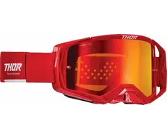 Thor MX Brille Activate Goggles rot / Lens Iridium verspiegelt