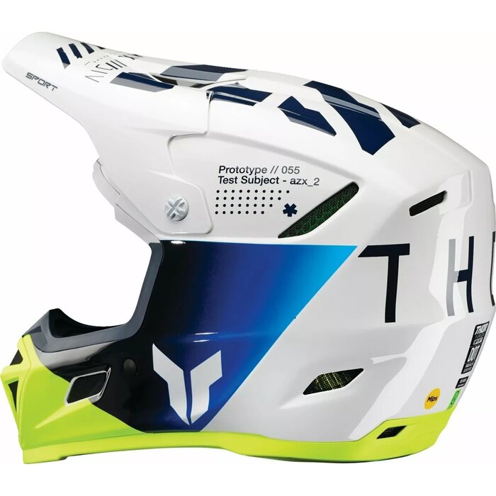 Thor Helm Reflex Sport Strike MIPS® weiss blau navy acid