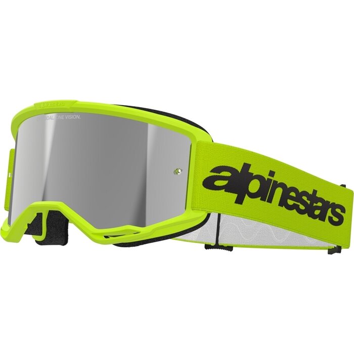 Alpinestars Vision 3 Wordmark - MX Motocross Brille neongelb